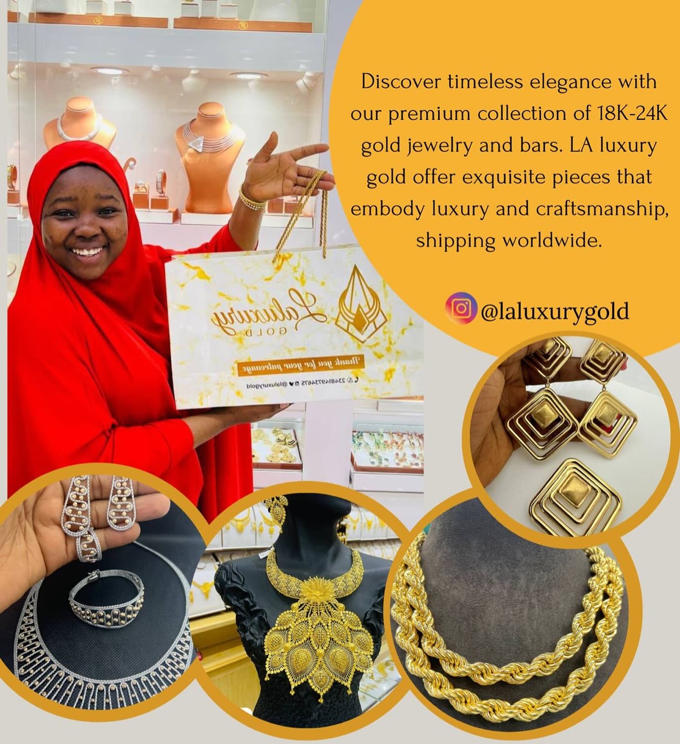 Laluxury Gold jewelry collection